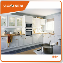 Modern PVC membrane modular whole kitchen cabinet set